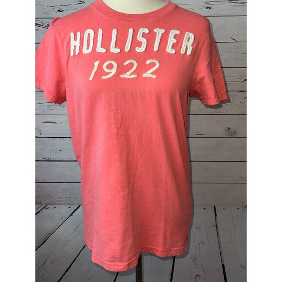 Hollister California Short Sleeve Tee Shirt Y2K T-Shirt Raised lettering Small‎ - Picture 3 of 9